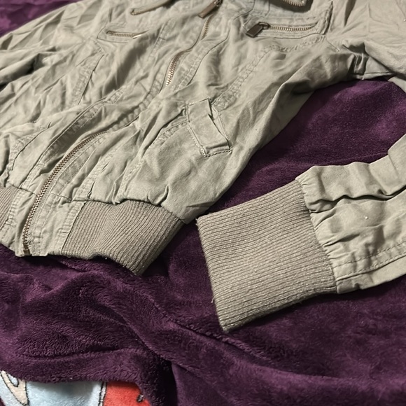 Full Tilt Army Green Aviator Jacket - Picture 7 of 16